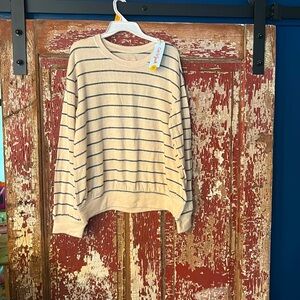 NWT Girls stripped sweater